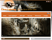 Tablet Screenshot of cavelighting.com